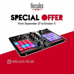 57 reactions · 3 comments | Built-in audio | 16 pads | 2 decks. Get your P32 DJ at 159,99 € only!  | Hercules Audio | Facebook