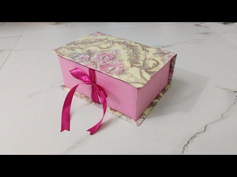 DIY Ribbon Gift Box 🎁 | How to Make a Trending Ribbon Gift Box | Easy Step-by-Step Tutorial |