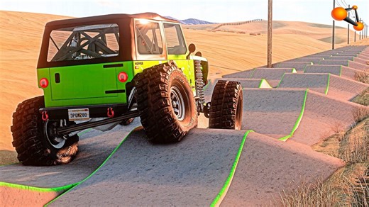 Crazy Vehicle Suspension Tests in BeamNG Drive