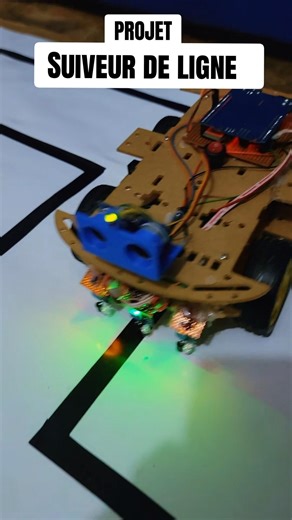 suiveur de ligne avec arduino #arduinoprojects #inventiontech #arduino #diyelectronics #fulltech