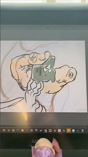 #breadwillwalk Digital Ink Animation Process | Wacom and Photoshop Workflow #walkingbread