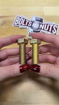 The difference between coarse and fine threaded fasteners! #fasteners #mechanic #diy #automotive