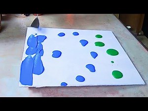 Simple Abstract Landscape Art - Step by Step Painting on Canvas