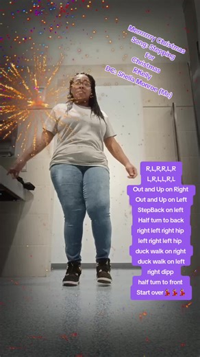 Stepping for Christmas Song RKelly DC Shelia Monroe(Me) Let's See You Try It 💜💜💜 #danceistherapy #godsinginganddancingismytherapy #linedancersoftiktok #steppers #Ijustlovemusic