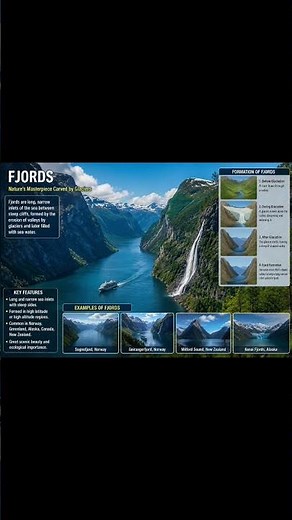 Fjords And Hanging Valley Geography Social Science New NCERT Class 9 CBSE