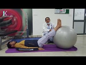 Core Strengthening Exercise With Swiss ball.