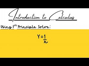 First Principle Differentiation - Solved Example