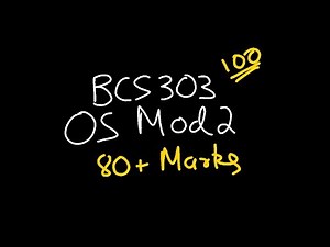 OS MODULE 2 BCS303 Operating System | 22 Scheme VTU 3rd SEM CSE