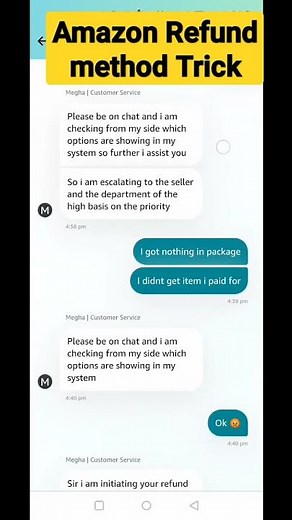 Amazon refund method Trick |
