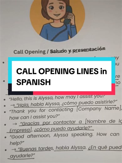 Essential Spanish Call Opening Lines for Bilingual Success