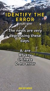 Identify The Error 470 #English #englishgrammar #englishlesson #fblifestyle #quiz | Quizbee World