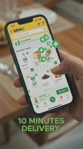 blinket super fast delivery in 10 min order now on blinkit #AI