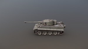 Tiger1 low - 3D model by VxSK98