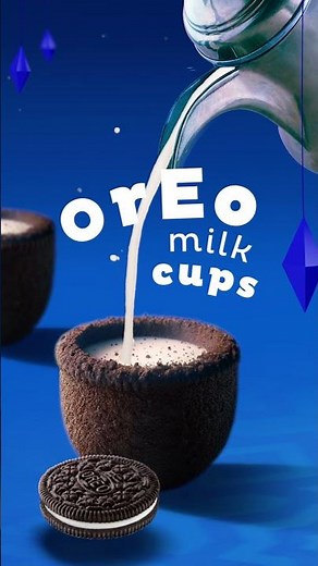 Milk's pour-fect match! OREO milk cups.