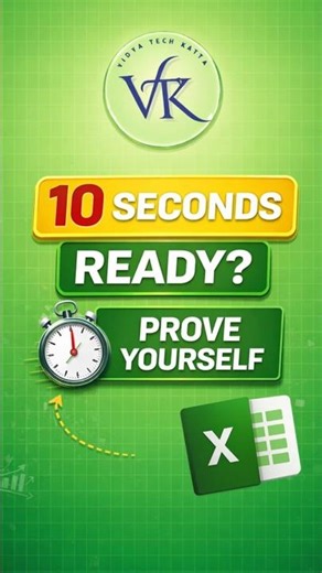 Excel Relative Cell Reference Quiz | Excel Formula Basics | Part 16 #vidyatechkatta