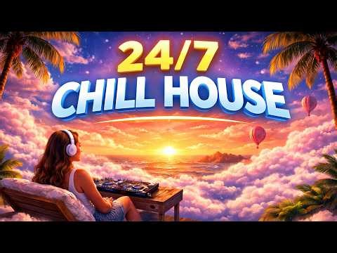 24/7 Live Chill House Radio | Deep House & Tropical Vibes | Relax, Study, Sleep | Cloud Nine