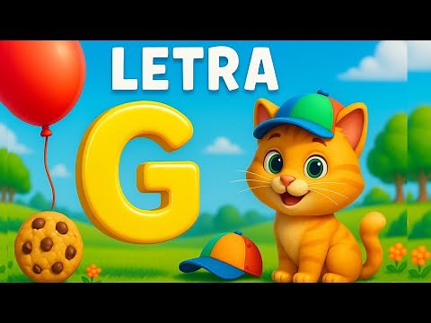 Aprende la Letra G! 🐱🎈 Gato, Galleta, Globo y Más | Canción Educativa Infantil