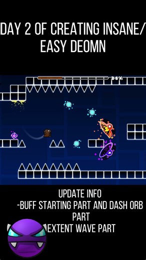 Building a Geometry dash level Day 1 #geometrydash #gd #pacificrim