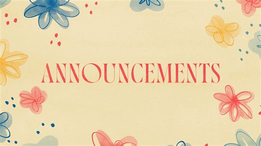 Announcements