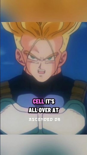 Trunks defeats Cell in style 🔥