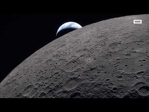 A discarded rocket is on a high-speed collision course with the moon