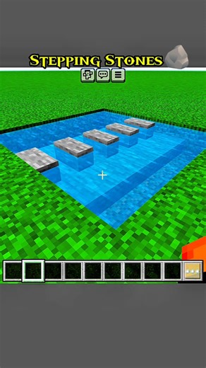 🪨 Stepping Stones | Simple Garden Path Design in Minecraft 🌿#SteppingStones #MinecraftBuild