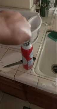 How to get whip cream when nozzle broke from Reddi whip container