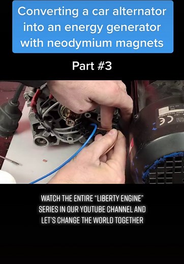 Convert Alternator into Free Electricity Generator