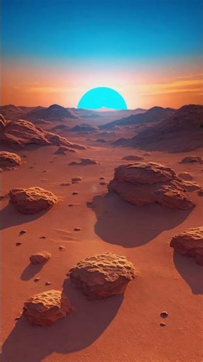 This Is What Sunset on Mars Looks Like 🌅 #Space #Mars #AlienWorlds #SunsetOnMars #Cosmos