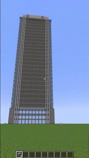 マイクラで巨大高層ビルを一瞬で作る方法！#shorts