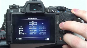 How To Change Image Aspect Ratio On Olympus E M5 MARK II