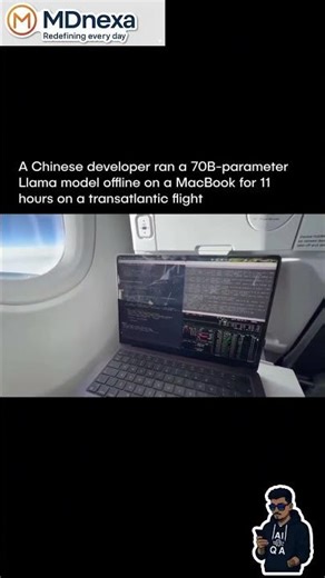 Llama 70B on MacBook M4: 11HR Flight Work NO Internet!