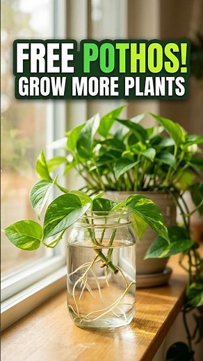 How to Propagate Pothos in Water 🌿 Easy Plant Hack!