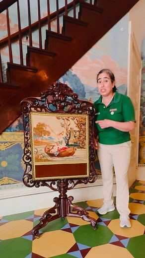 Did you know that Louisiana State Parks has a handmade artifact crafted by Martha Washington, the first First Lady of the United States? Join Ranger Sasha as she takes us back in time to explore this rare and historic fire screen, exclusively on display at Rosedown Plantation State Historic Site. | Louisiana State Parks