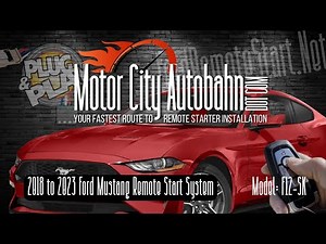 2018 to 2023 Ford Mustang DIY Remote Start Installation Kits
