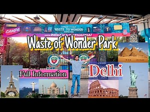 "Waste to Wonder Park Delhi" 😱 | 7 Wonders Made From Scrap | Hidden Gem of Delhi**