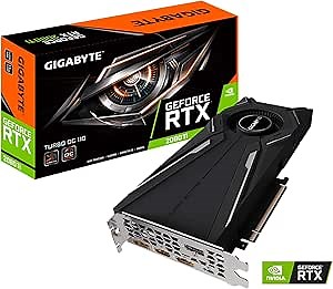 GIGABYTE GeForce RTX 2080 Ti Turbo OC 11G (rev. 2.0) Graphics Card, Turbo Style Fan, 11GB 352-Bit GDDR6, GV-N208TTURBO OC-11GC REV2.0 Video Card
