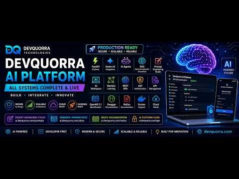 🚀 DevQuorra AI Platform is Now Live | FastAPI, Python, Gemini AI, RAG, AI Agents, OpenAPI, Swagger