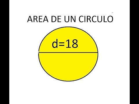 Area of ​​a circle given the diameter