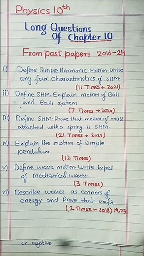 Physics class 10th chapter 10 long questions