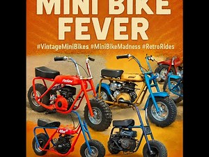 “Vintage Mini Bike Madness: Rare Rides & Retro Vibes” #VintageMiniBikes #minibikemadness #retroride