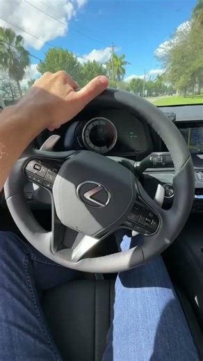 Conducción Lexus en primera persona: experiencia POV al volante en un día soleado
