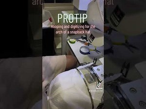 Embroider & Digitize snap back arches on your hat hoop