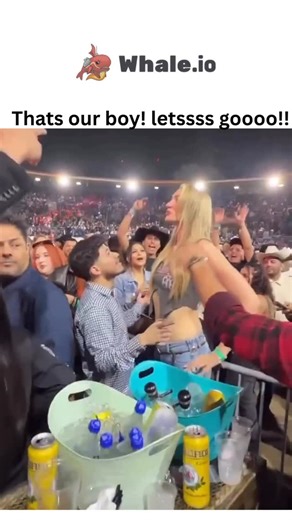 @justviralsttuf on Instagram: "- The video shows friends lifting a short man—revealed as husband—mid-concert to kiss his tall blonde partner, capturing a joyful, height-defying moment amid cheering crowds. - Posted December 27, 2025, by _mafhh, it exploded to 66,000 likes and 8 million views in three days, with replies lauding the “MVP” lifters and the couple’s evident bond. - The clip’s viral appeal stems from its wholesome celebration of friendship and romance transcending physical differences