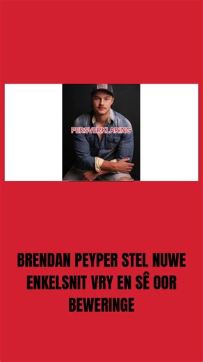 Brendan Peyper se Nuwe Enkelsnit en Arrestasie Nuus