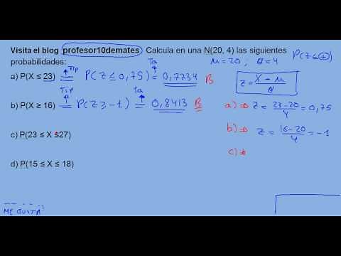 Distribución Normal 12 Tipificación ejercicio resuelto 01a