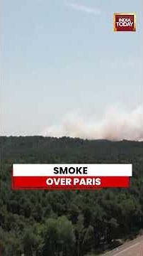 Forest Fire Near Paris Sends Giant Smoke Plume Into The Sky | #fire #paris #forestfire