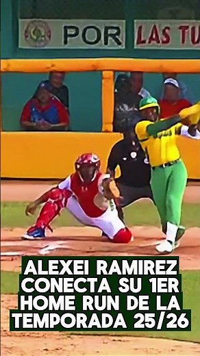 ALEXEI RAMÍREZ with his first HOME RUN of the 2025/26 SEASON #cuba #pelotacubana #beisbolcubano