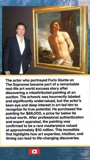 From Auction Mistake to $10 Million Win: Sopranos Actor’s Art Discovery#ytshorts #shorts