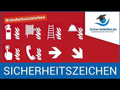 Sicherheitszeichen: Brandschutzzeichen als Übersicht